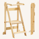 Tour d'Observation Montessori Pliable en Bois de Tilleul, 2 Hauteurs - Nidoli