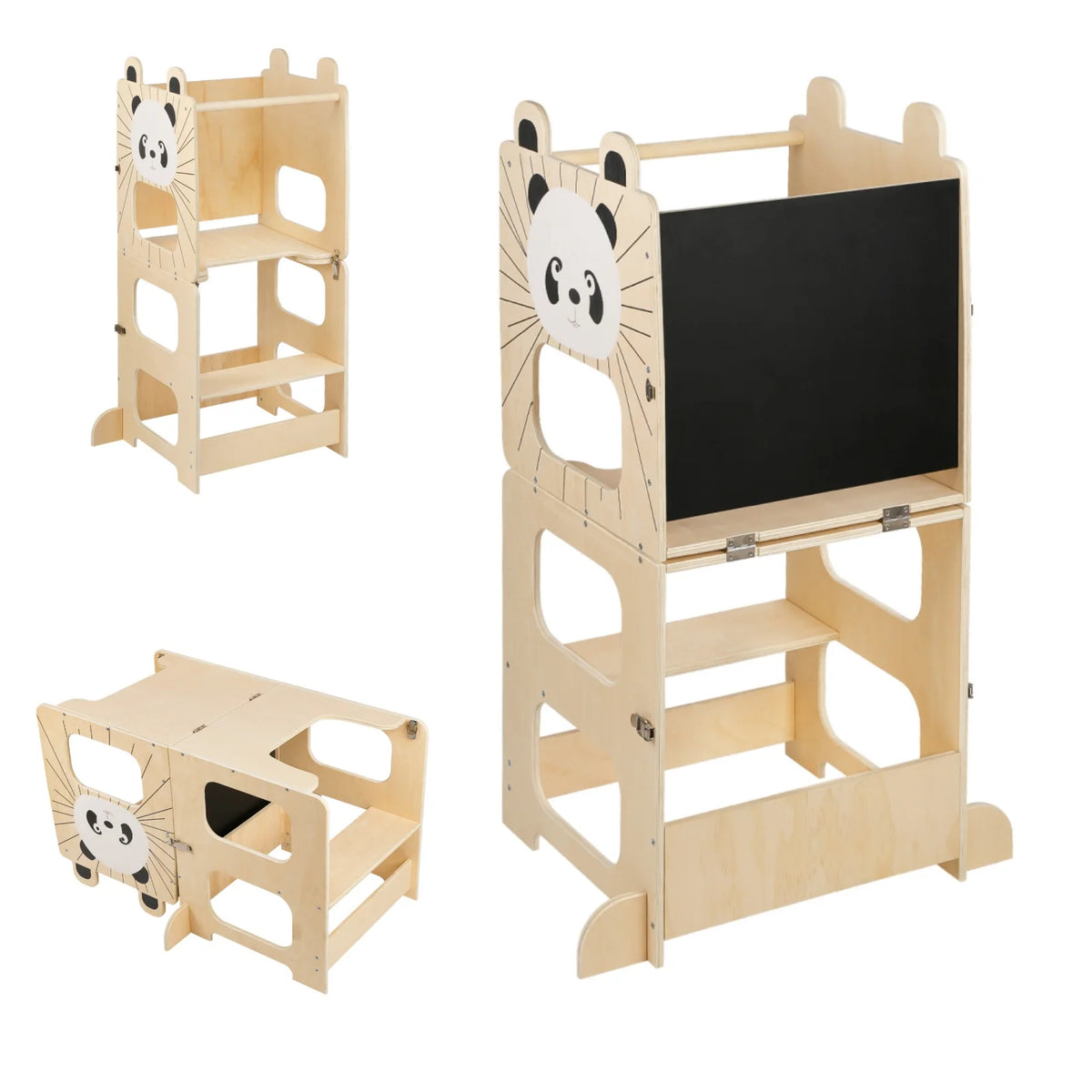 Tour d'Observation Montessori 3 en 1 en Bois - Nidou